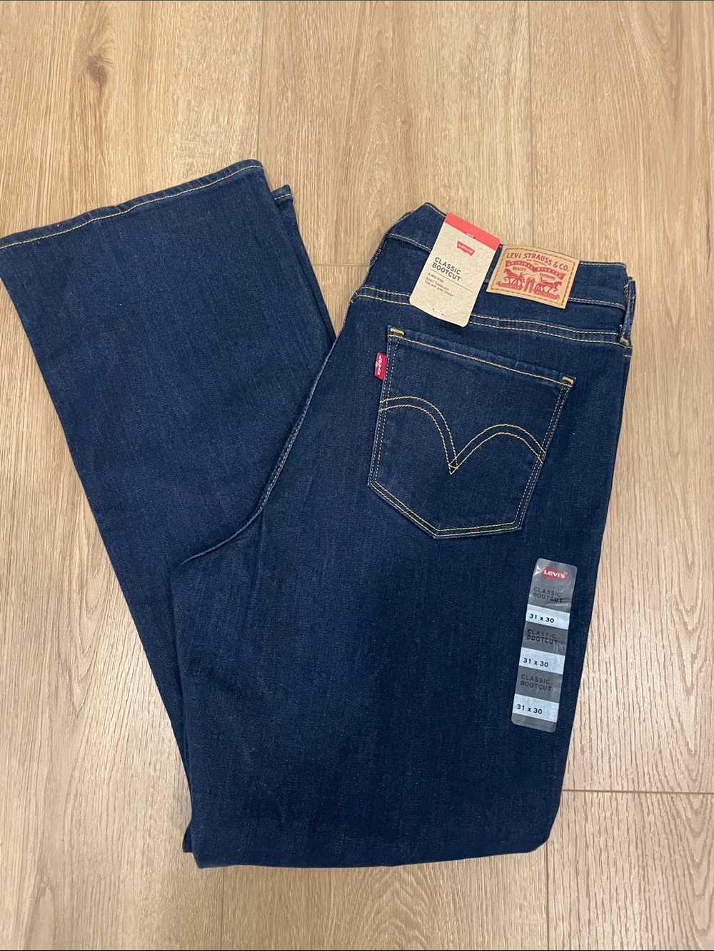 Levi's Navy Blue Straight-Leg Jeans